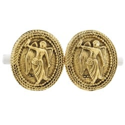 CHANEL Angel Earrings Coco Mark Gold Plated Approx. 19.3g Women's