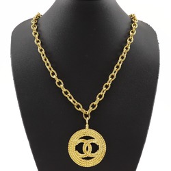 Chanel Coco Mark Necklace, Gold Plated, 1993, Size 28, Approx. 105.0g, COCO Mark, Women's