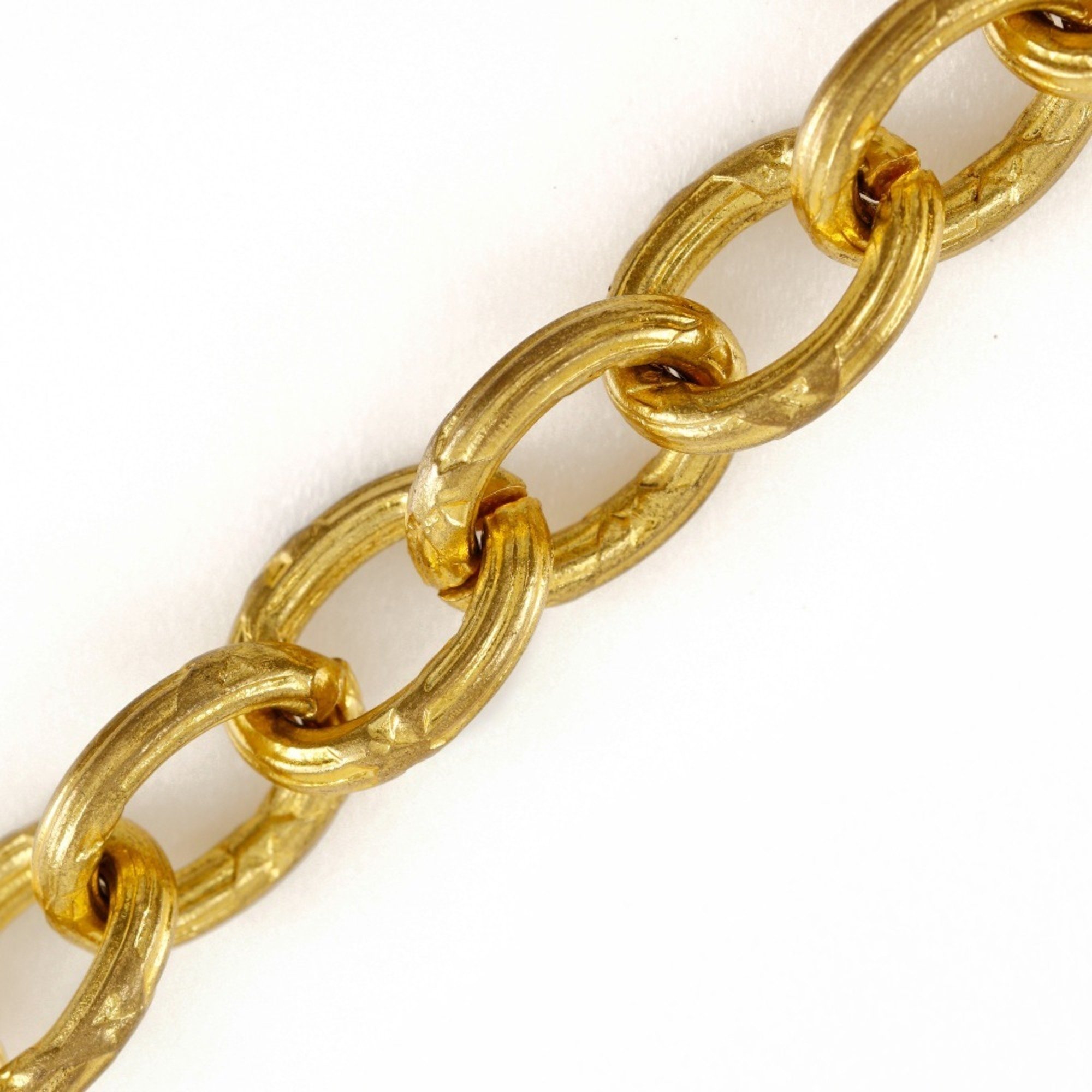 Chanel Coco Mark Necklace, Gold Plated, 1993, Size 28, Approx. 105.0g, COCO Mark, Women's