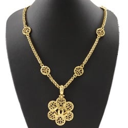 Chanel Coco Mark Necklace Flower Gold Plated 1995 95A Approx. 88.7g COCO Women's