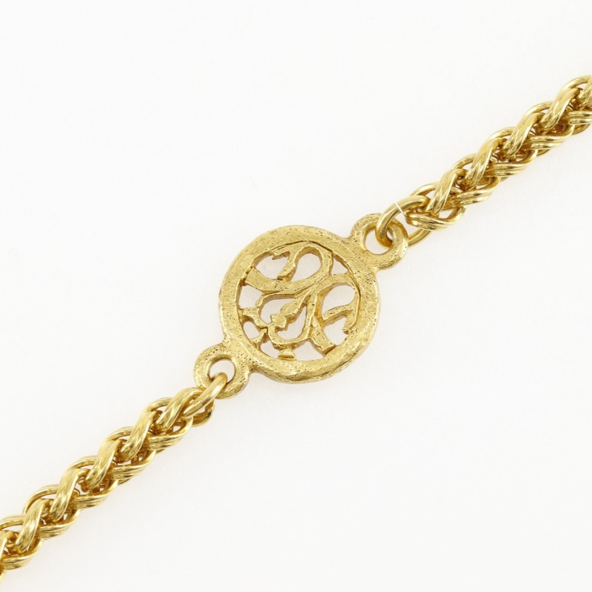 Chanel Coco Mark Necklace Flower Gold Plated 1995 95A Approx. 88.7g COCO Women's