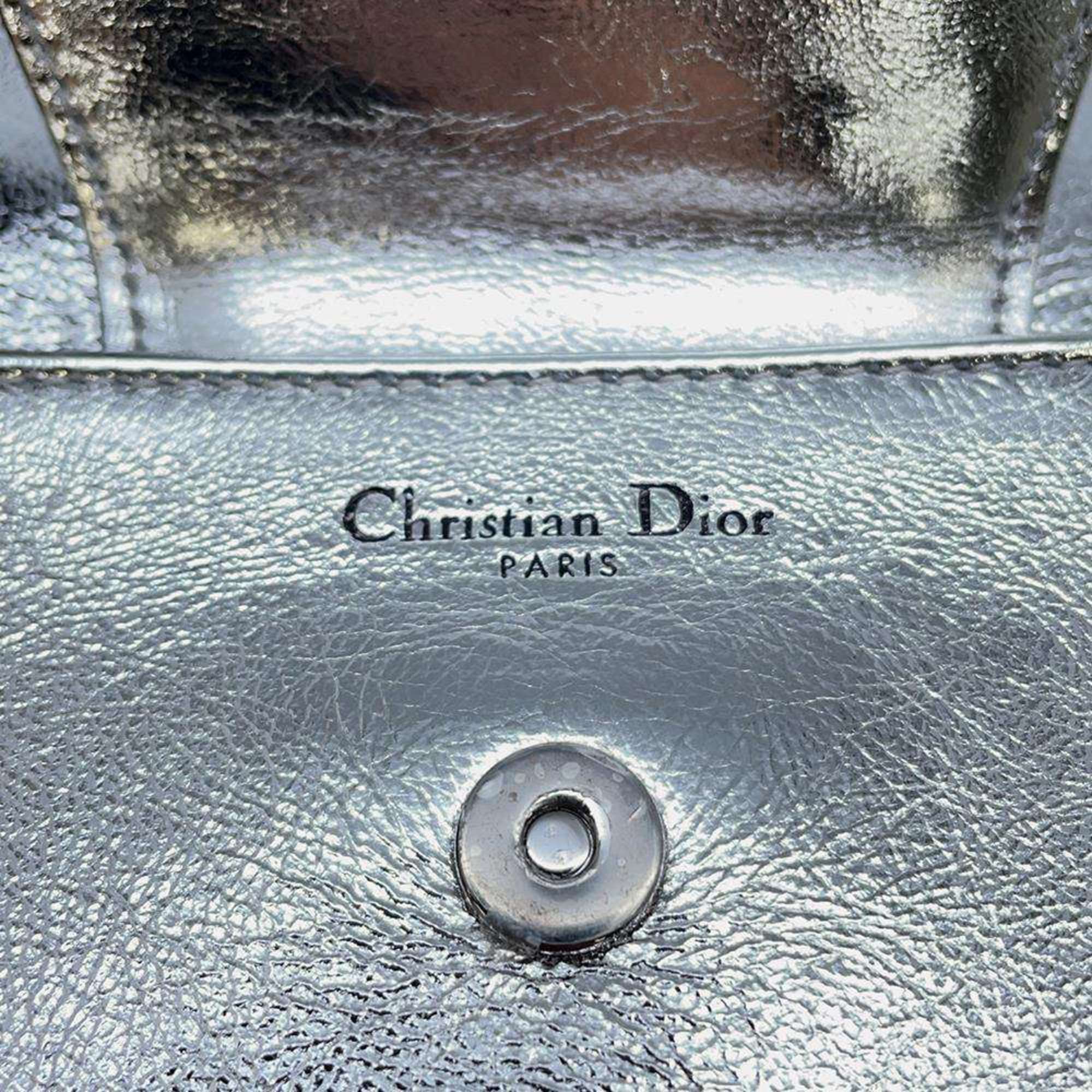 Christian Dior Clutch Bag Leather 2way Chain Shoulder Sale Item