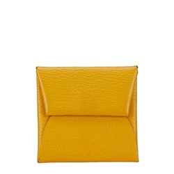 Hermes Bastia Coin Case Jaune Ambre Yellow Chevre Women's HERMES