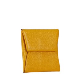 Hermes Bastia Coin Case Jaune Ambre Yellow Chevre Women's HERMES