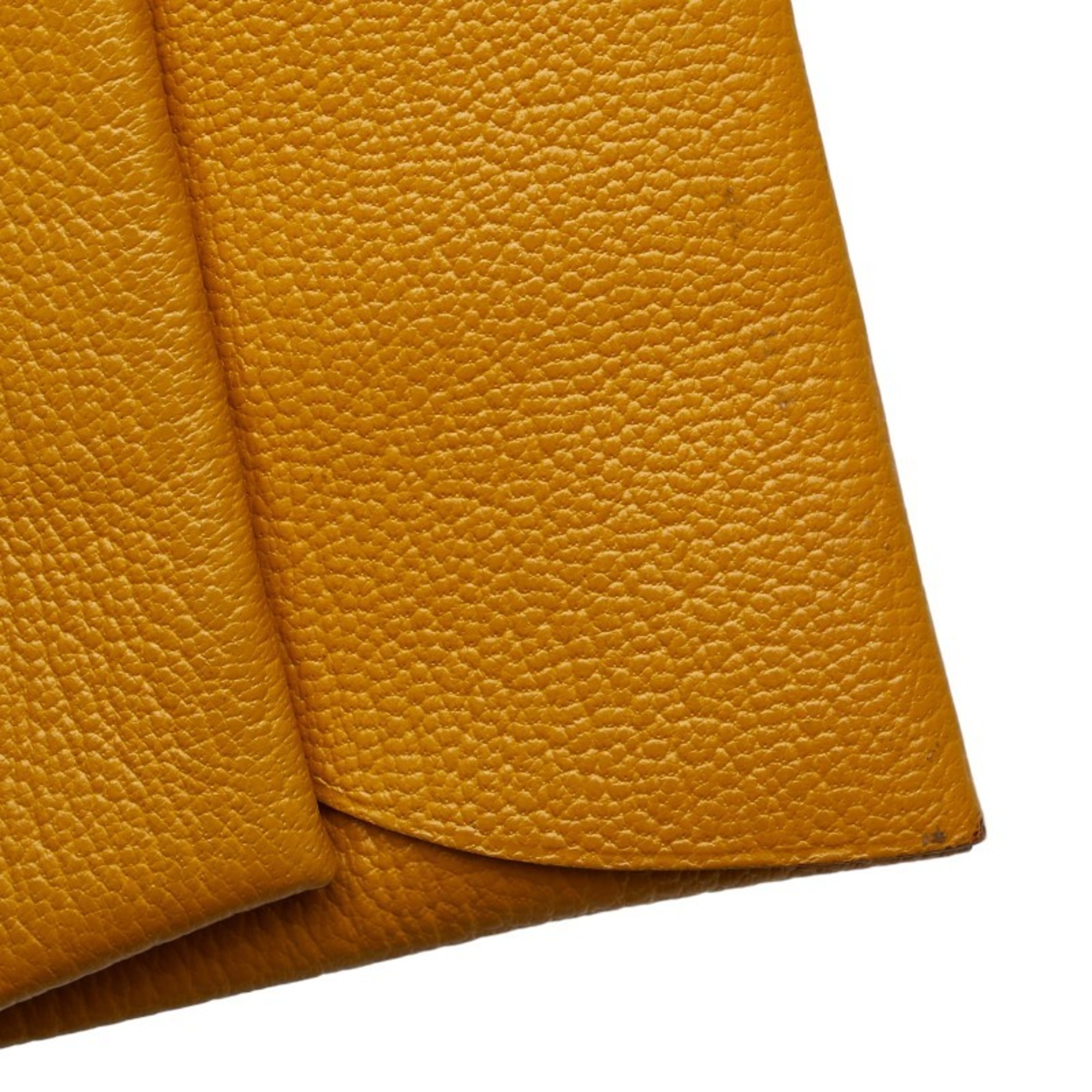 Hermes Bastia Coin Case Jaune Ambre Yellow Chevre Women's HERMES