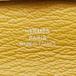 Hermes Bastia Coin Case Jaune Ambre Yellow Chevre Women's HERMES