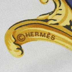 Hermes Carre 90 BORDEAUX PORTE OCEANE City Entrance Scarf Muffler Blue Multicolor Silk Women's HERMES