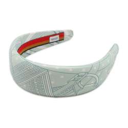 Hermes Headband Gina Zigzag Silk HERMES Hair