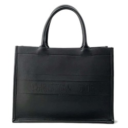 Christian Dior Tote Bag Book Medium Calf Leather M1296ZGSB_M900 Black