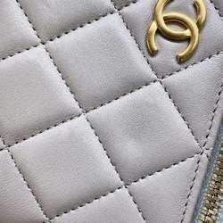 Chanel Chain Shoulder Bag Matelasse Coco Mark Vanity Case Lambskin AP2199 CHANEL