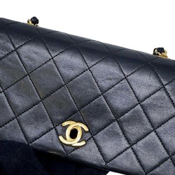 Chanel Chain Shoulder Bag Coco Mark Matelasse Lambskin A03571 CHANEL Black