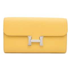 Hermes Long Wallet Constance To Go Sun Evercolor W Engraved