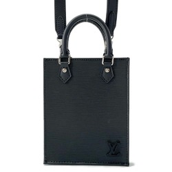 Louis Vuitton Handbag Epi Petite Sac Plat M69441 2way Shoulder Bag Black