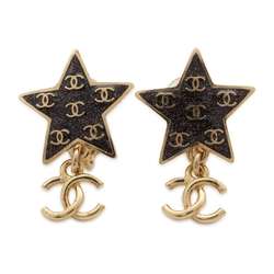 Chanel Earrings Coco Mark Star Motif C24 C CHANEL