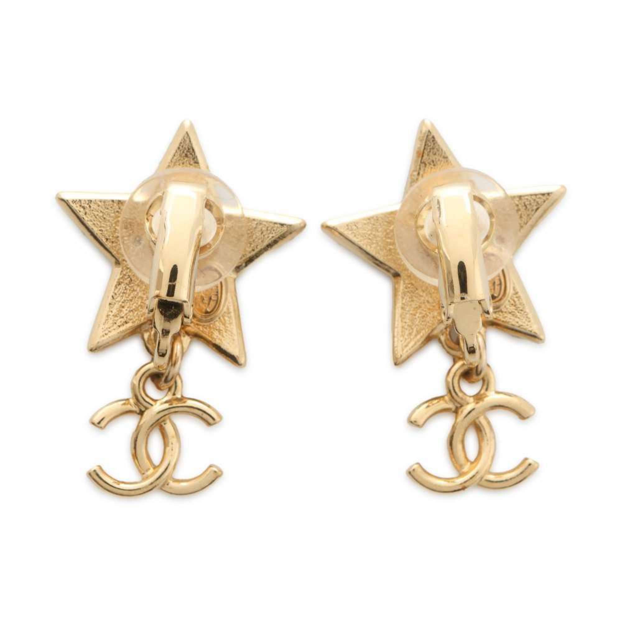 Chanel Earrings Coco Mark Star Motif C24 C CHANEL