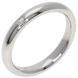 Tiffany Stacking 1P Diamond Ring, Platinum PT950, Women's, TIFFANY&Co.