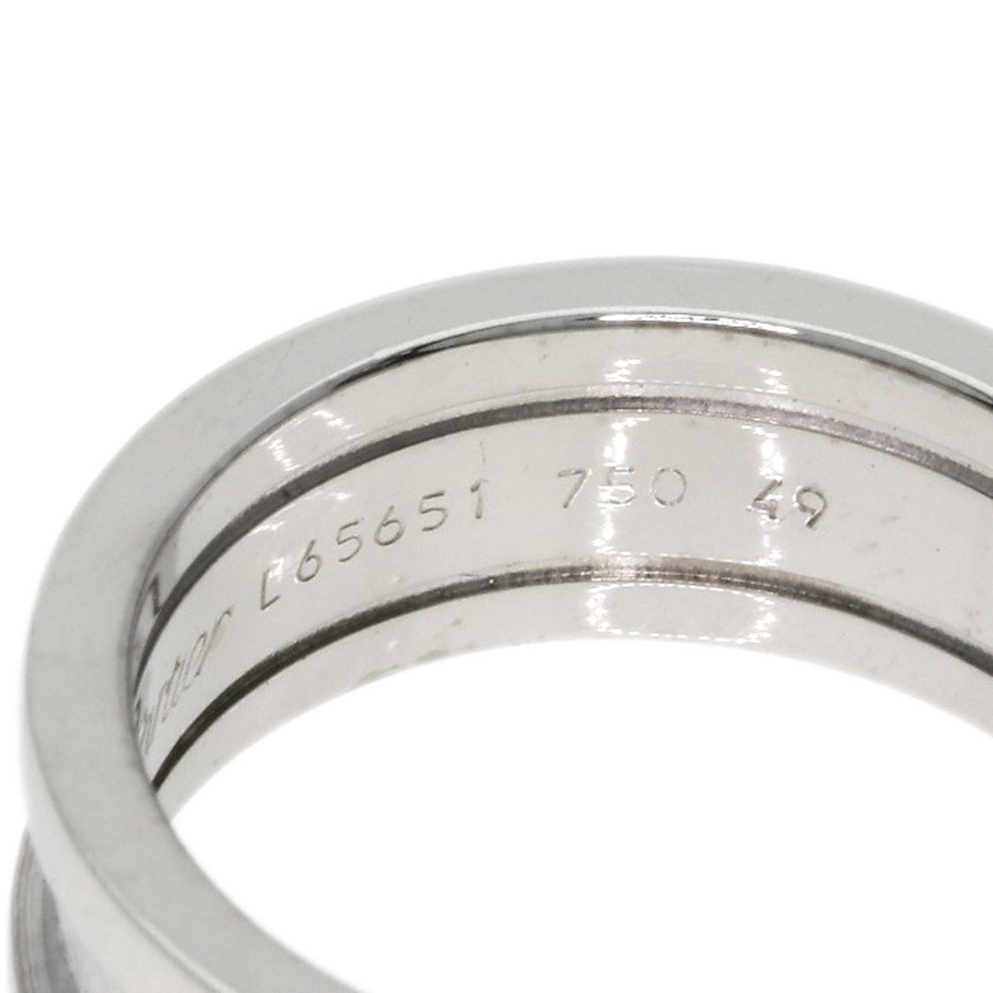 Cartier C2 Ring #49 K18 White Gold Women's CARTIER