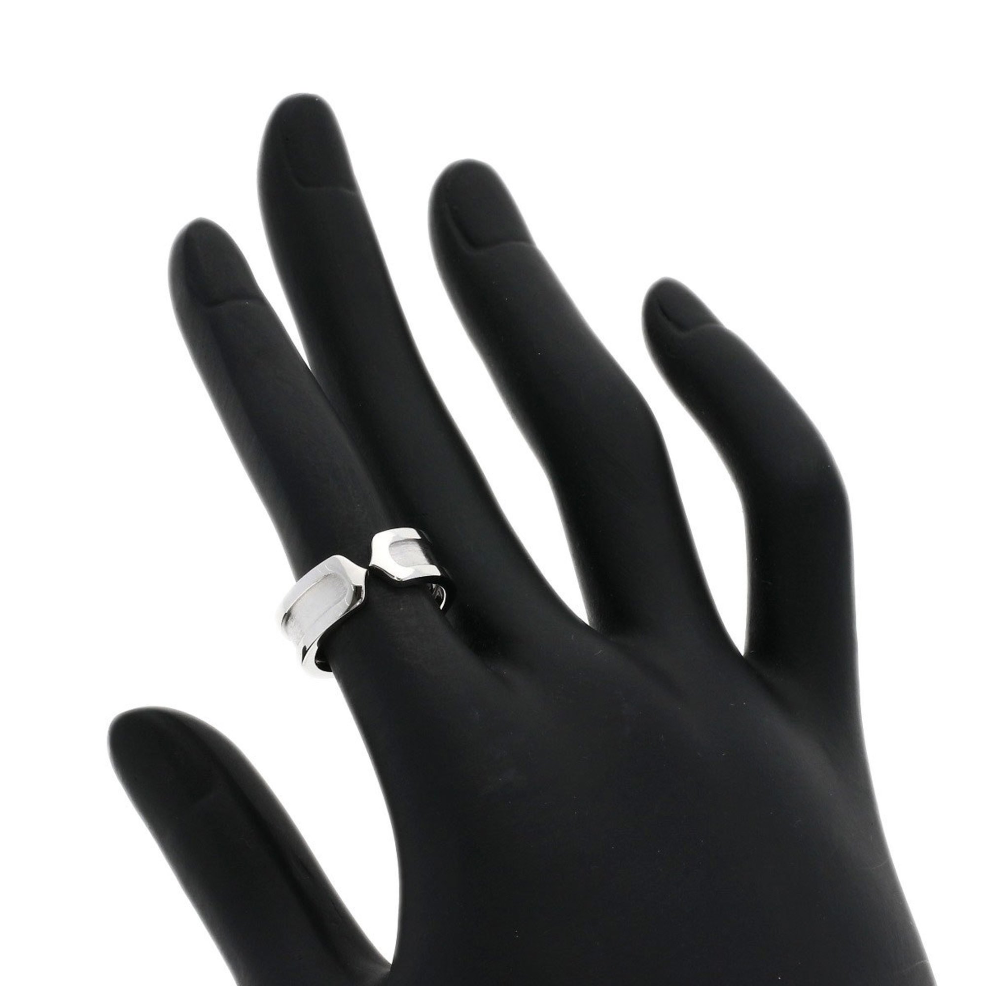 Cartier C2 Ring #49 K18 White Gold Women's CARTIER