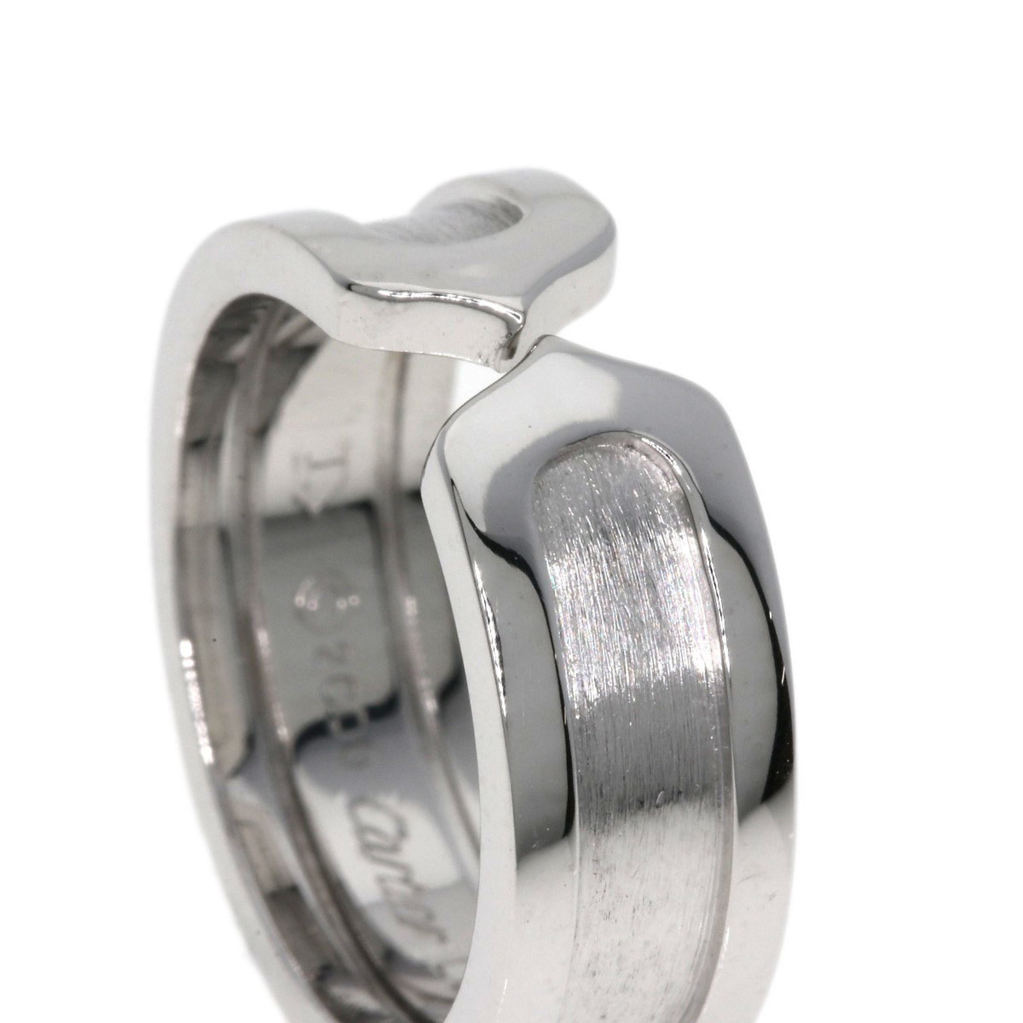 Cartier C2 Ring #49 K18 White Gold Women's CARTIER