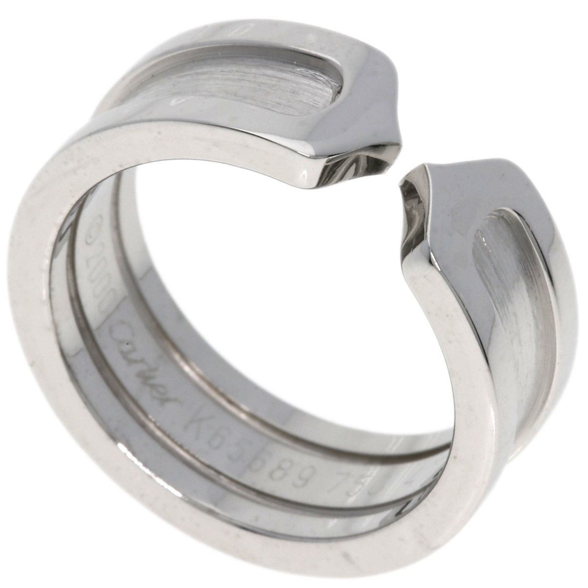 Cartier C2 Ring #47 Ring, 18K White Gold, Women's, CARTIER