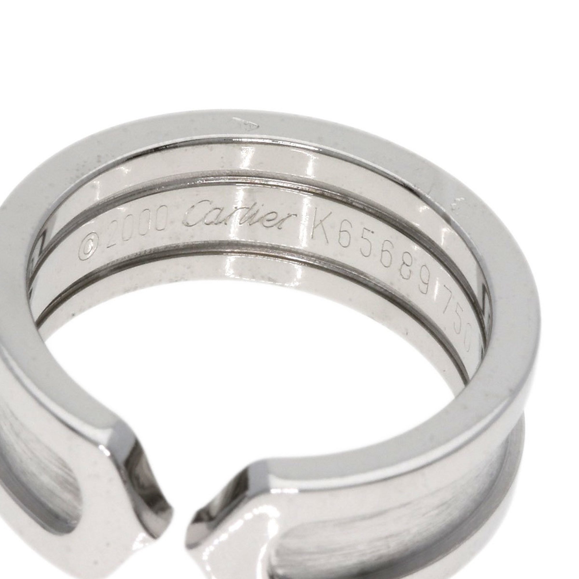 Cartier C2 Ring #47 Ring, 18K White Gold, Women's, CARTIER