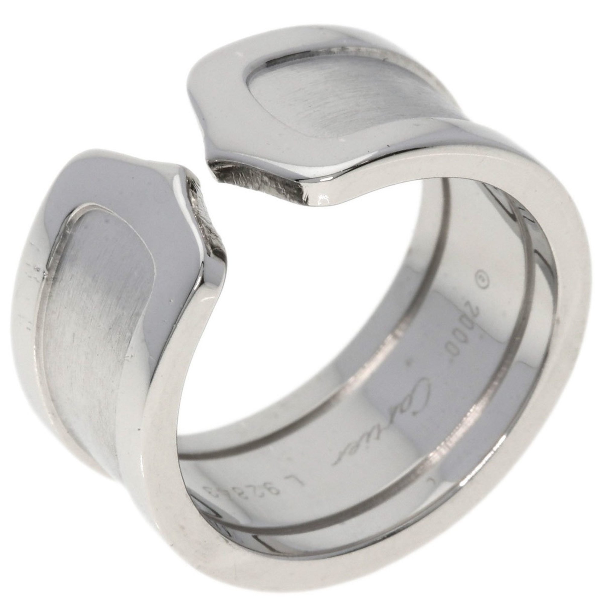 Cartier C2 Ring #53 Ring, 18K White Gold, Women's, CARTIER