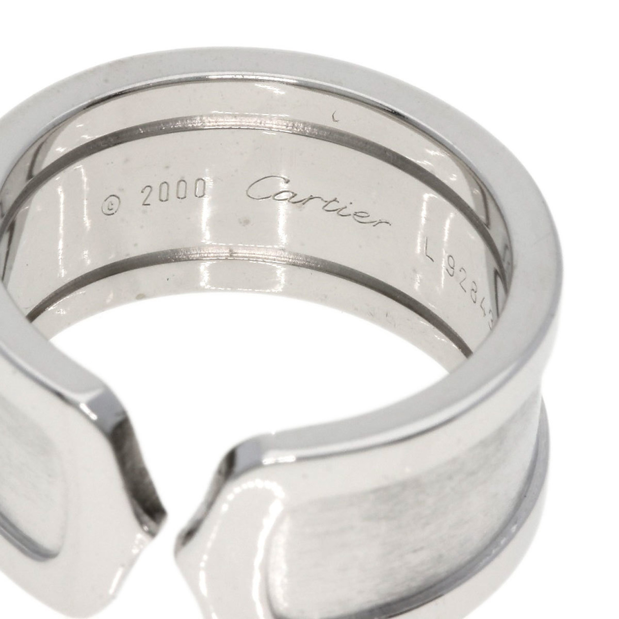 Cartier C2 Ring #53 Ring, 18K White Gold, Women's, CARTIER