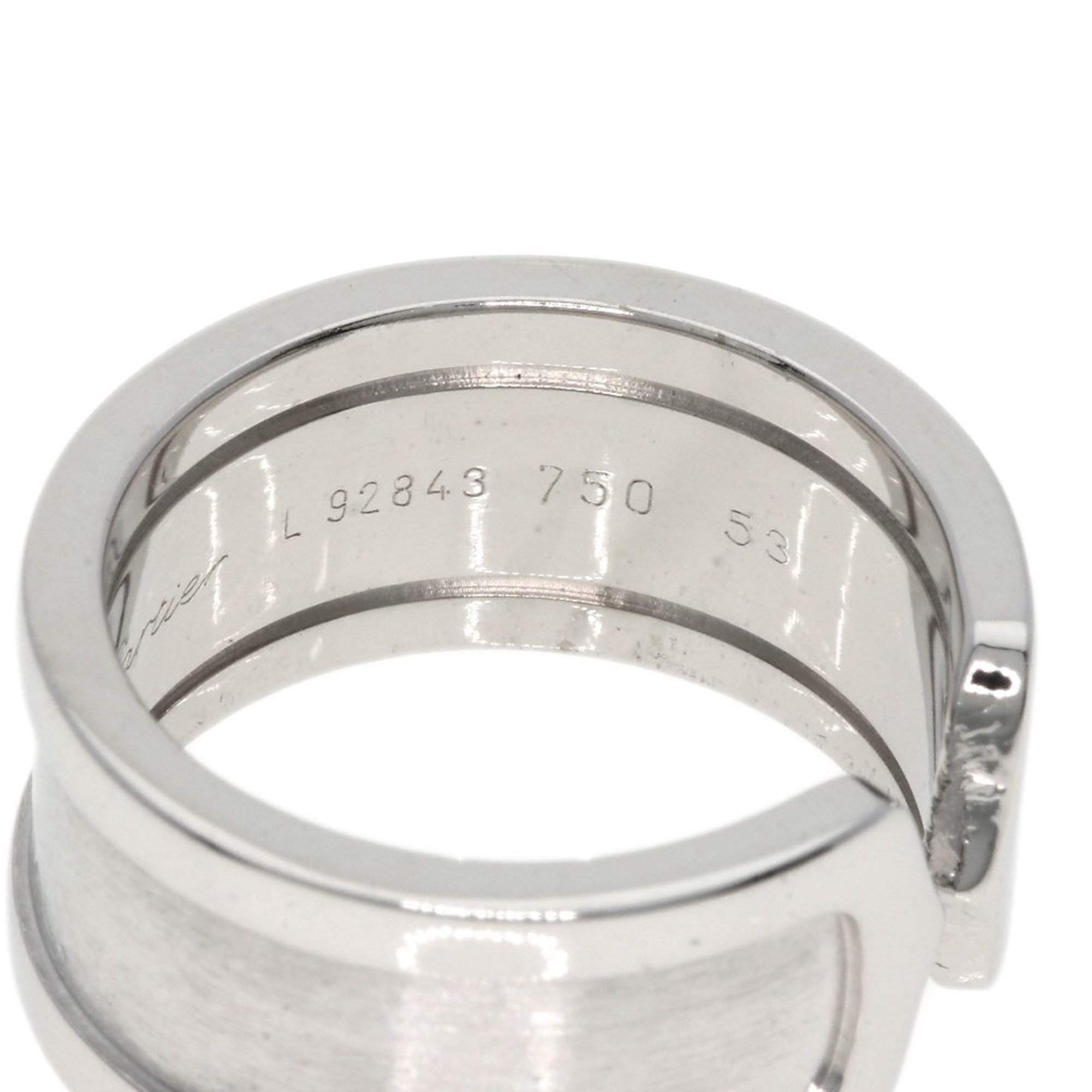 Cartier C2 Ring #53 Ring, 18K White Gold, Women's, CARTIER