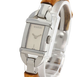 Gucci 6800L Bamboo Watch Stainless Steel Ladies GUCCI