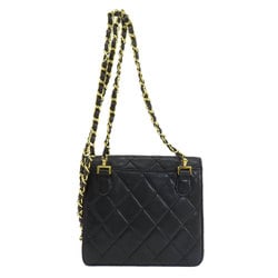 CHANEL Coco Mark Matelasse Shoulder Bag Lambskin Women's