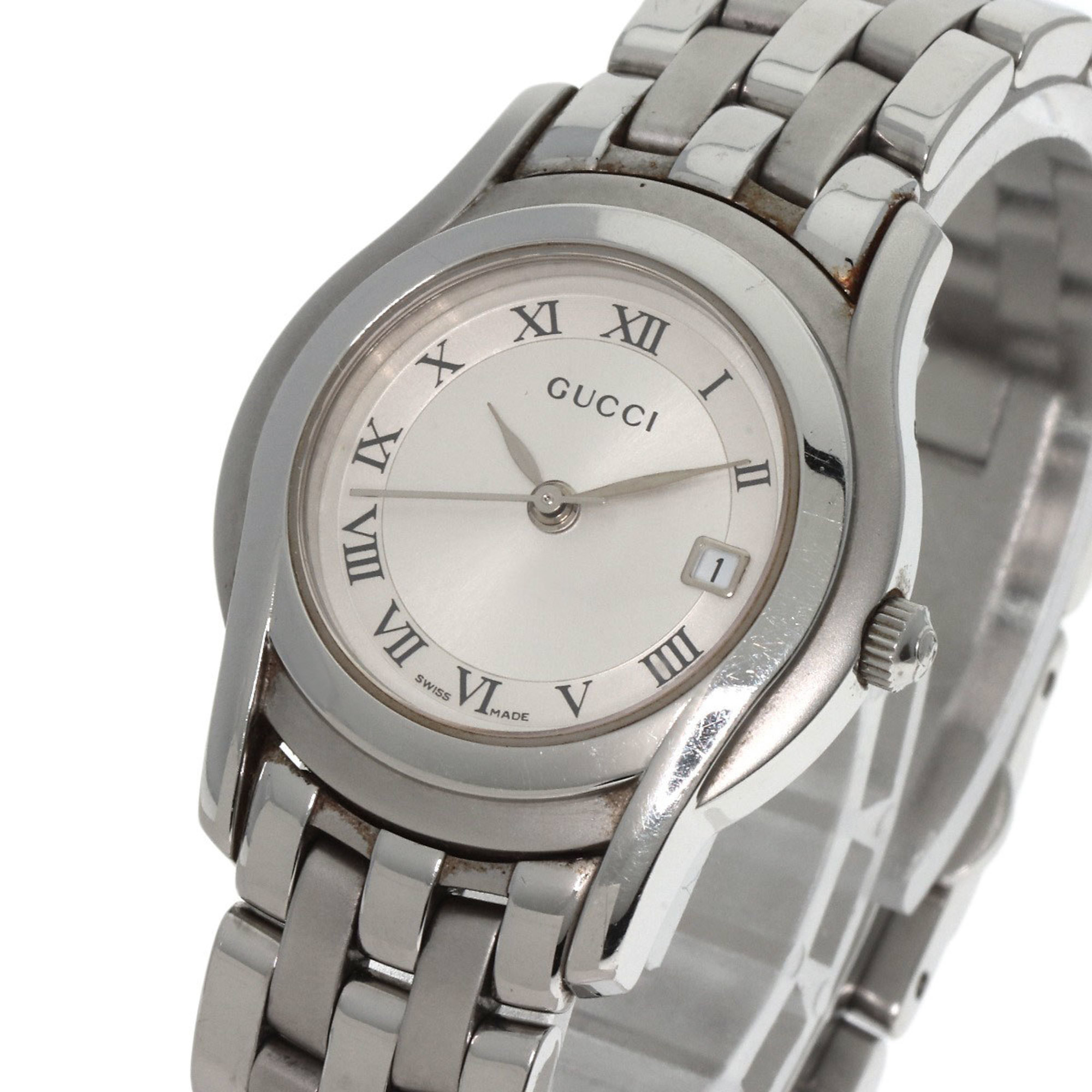 Gucci 5500L Watch Stainless Steel SS Ladies GUCCI