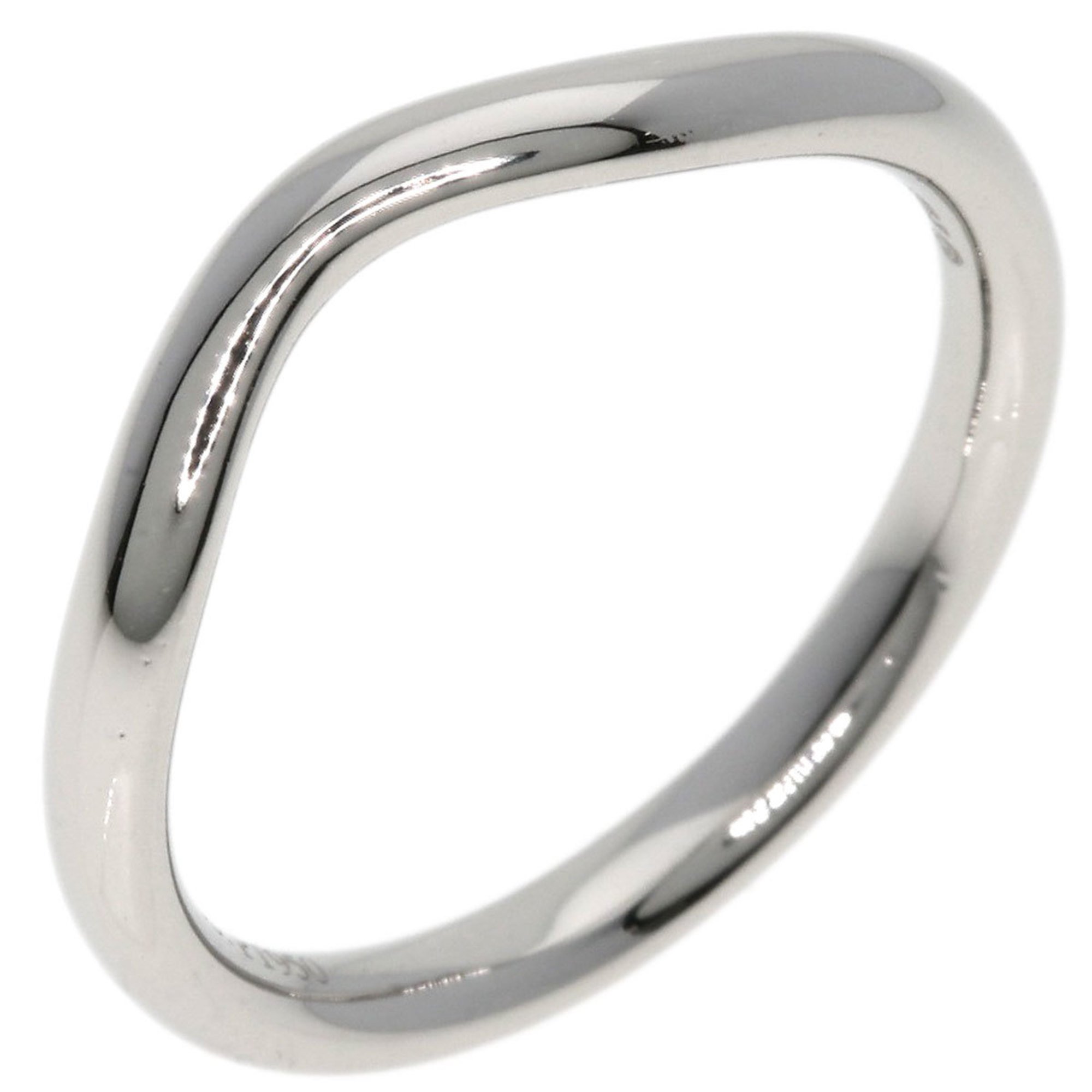 Tiffany & Co. Curved Ring, Platinum PT950, Women's, TIFFANY