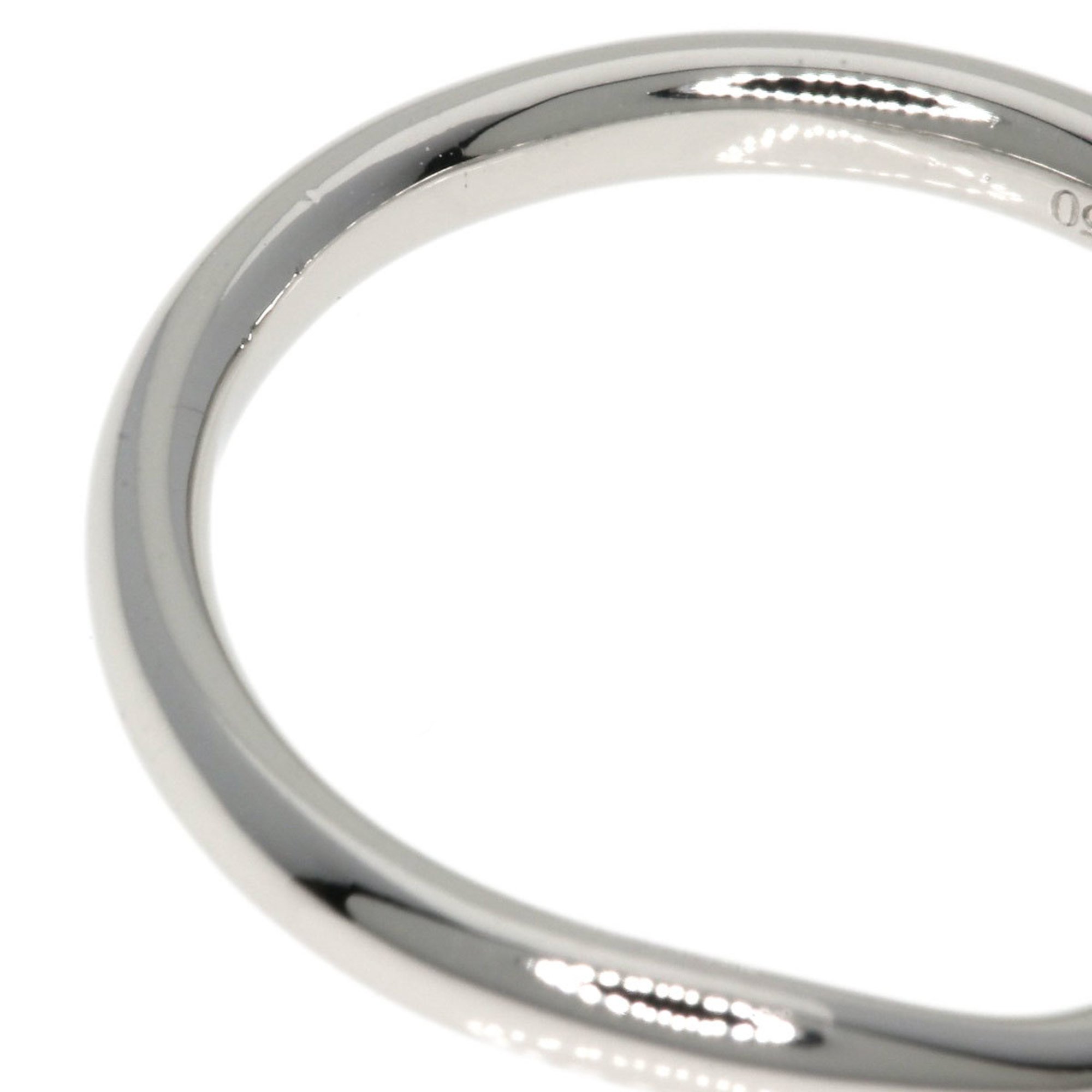 Tiffany & Co. Curved Ring, Platinum PT950, Women's, TIFFANY