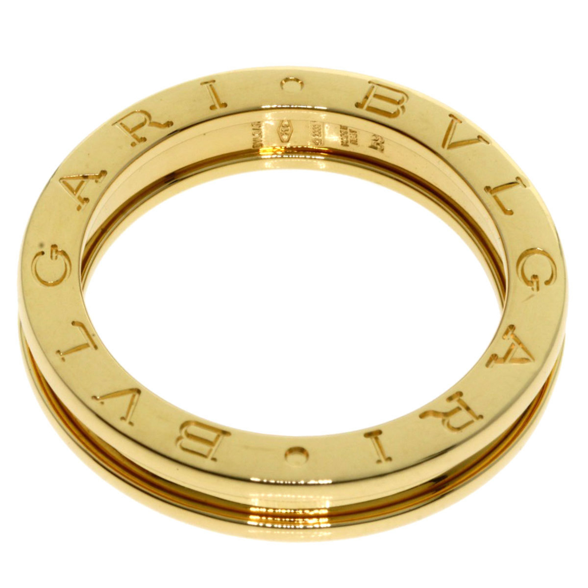 BVLGARI B-zero1 XS 1 Band #59 Ring, K18 Yellow Gold, Women's