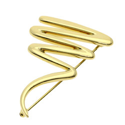 Tiffany Scribble Brooch, 18K Yellow Gold, Women's, TIFFANY&Co.