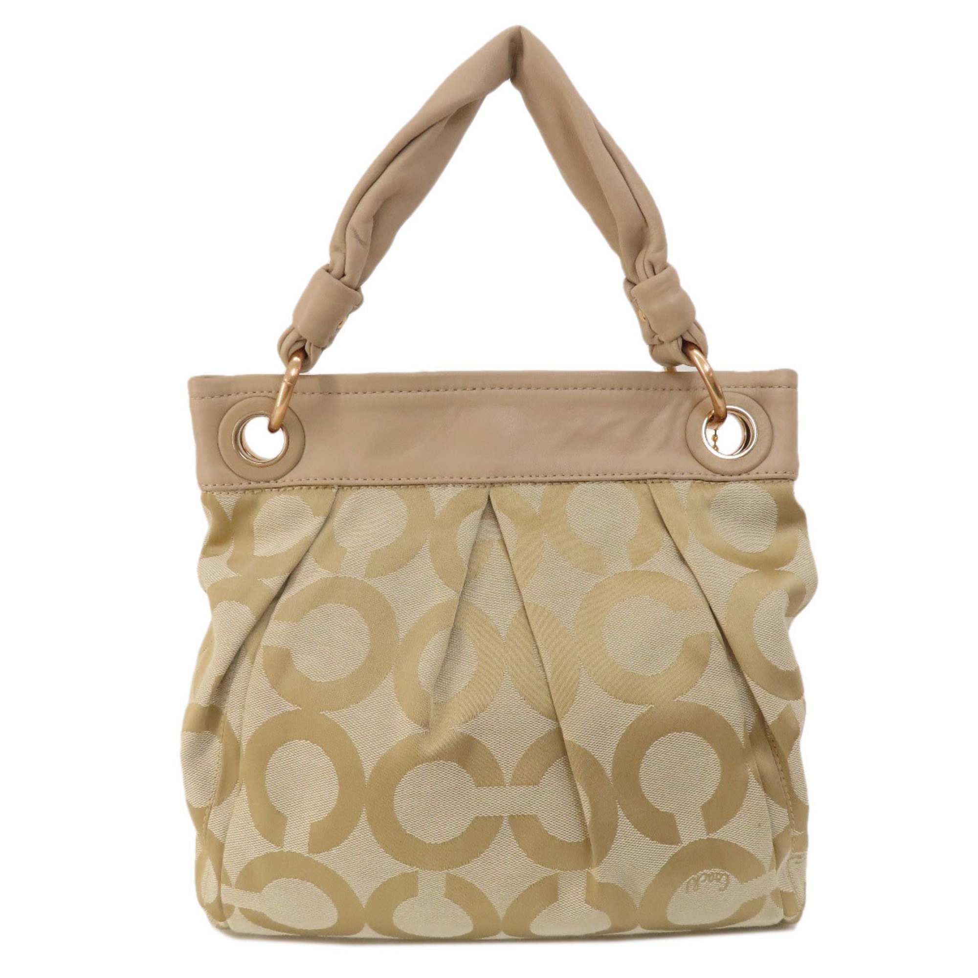 Coach 13420 Op Art Handbag Canvas Women's COACH