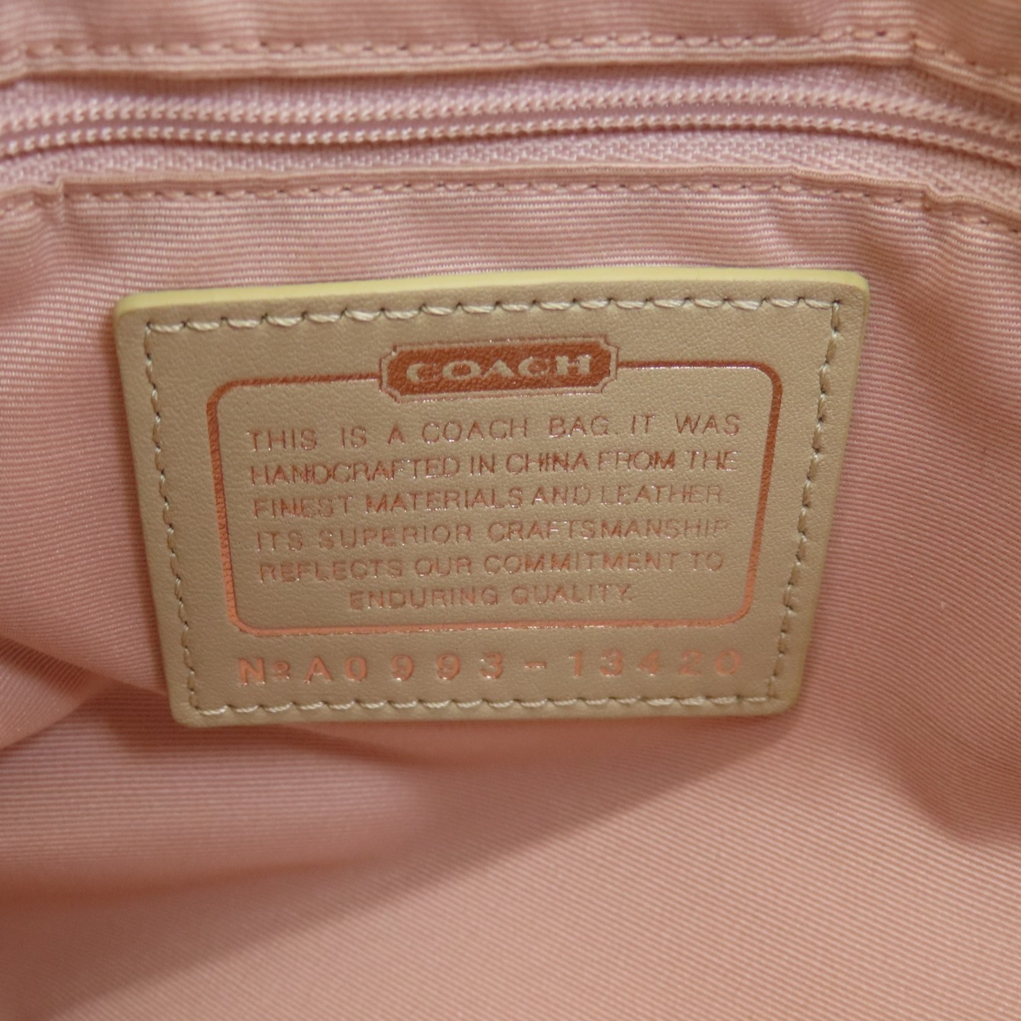 Coach 13420 Op Art Handbag Canvas Women's COACH