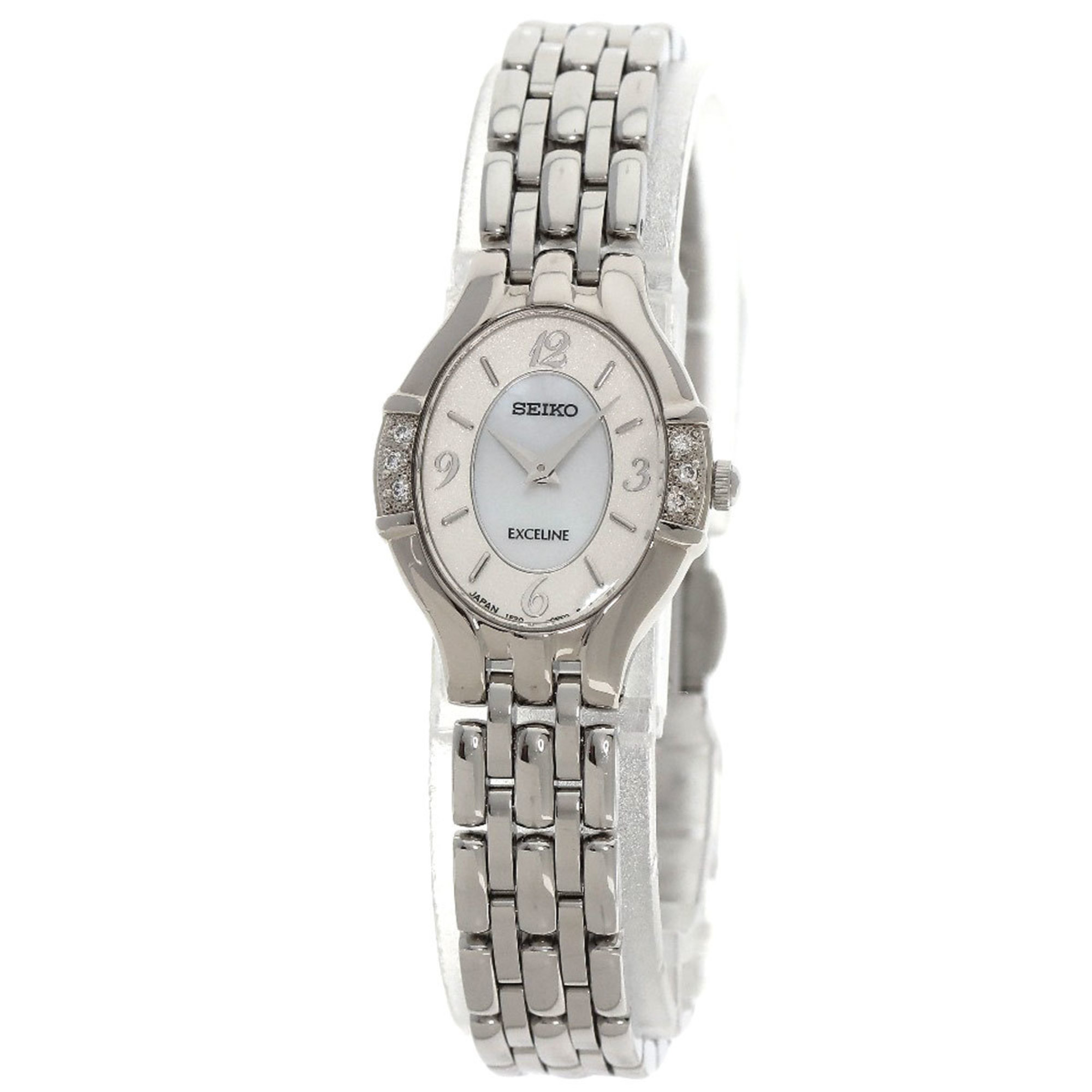 Seiko IF20-0AW0 Exceline 6P Diamond Watch Stainless Steel SS Ladies SEIKO