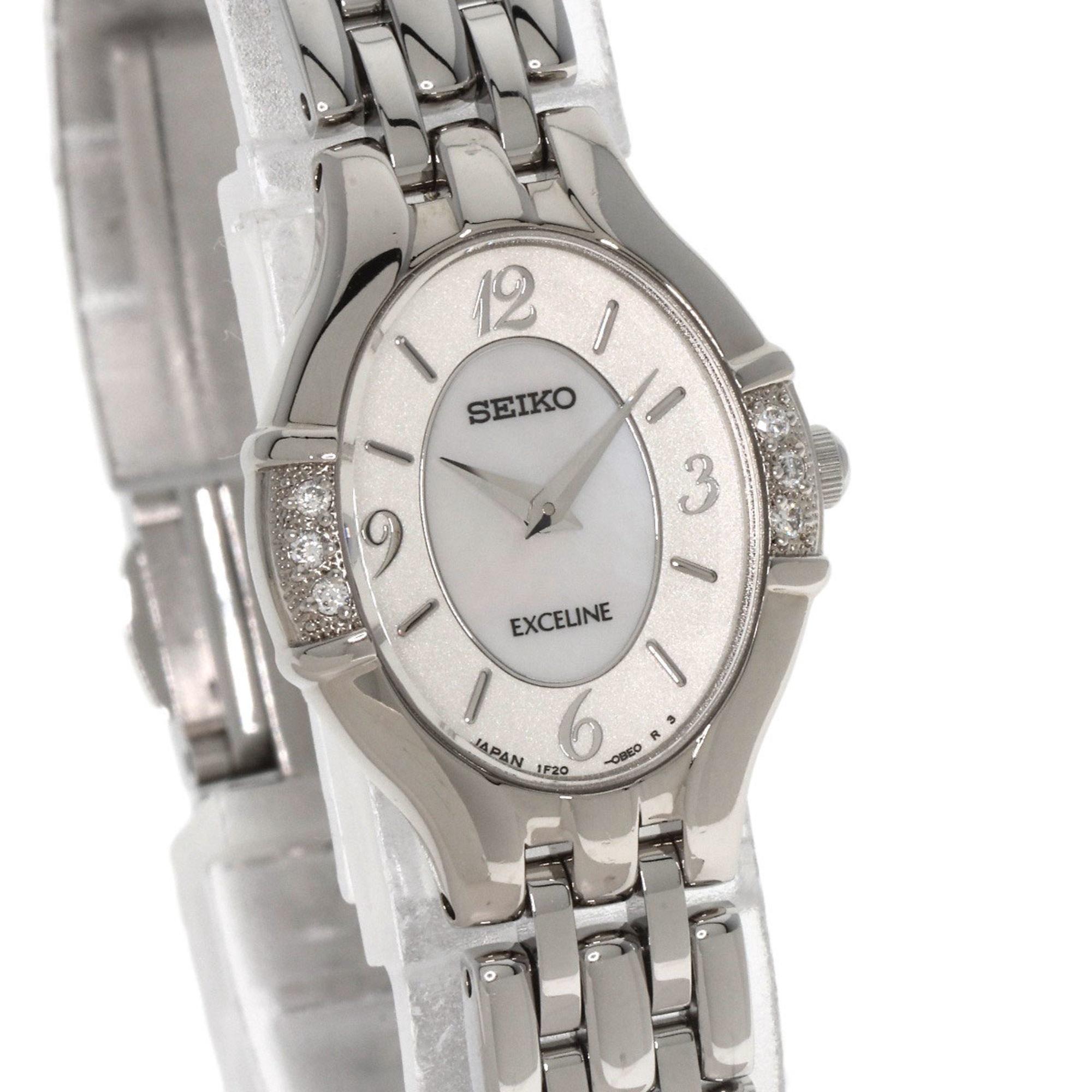 Seiko IF20-0AW0 Exceline 6P Diamond Watch Stainless Steel SS Ladies SEIKO