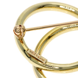 Tiffany Double Circle Brooch, 14K Yellow Gold, Women's, TIFFANY&Co.