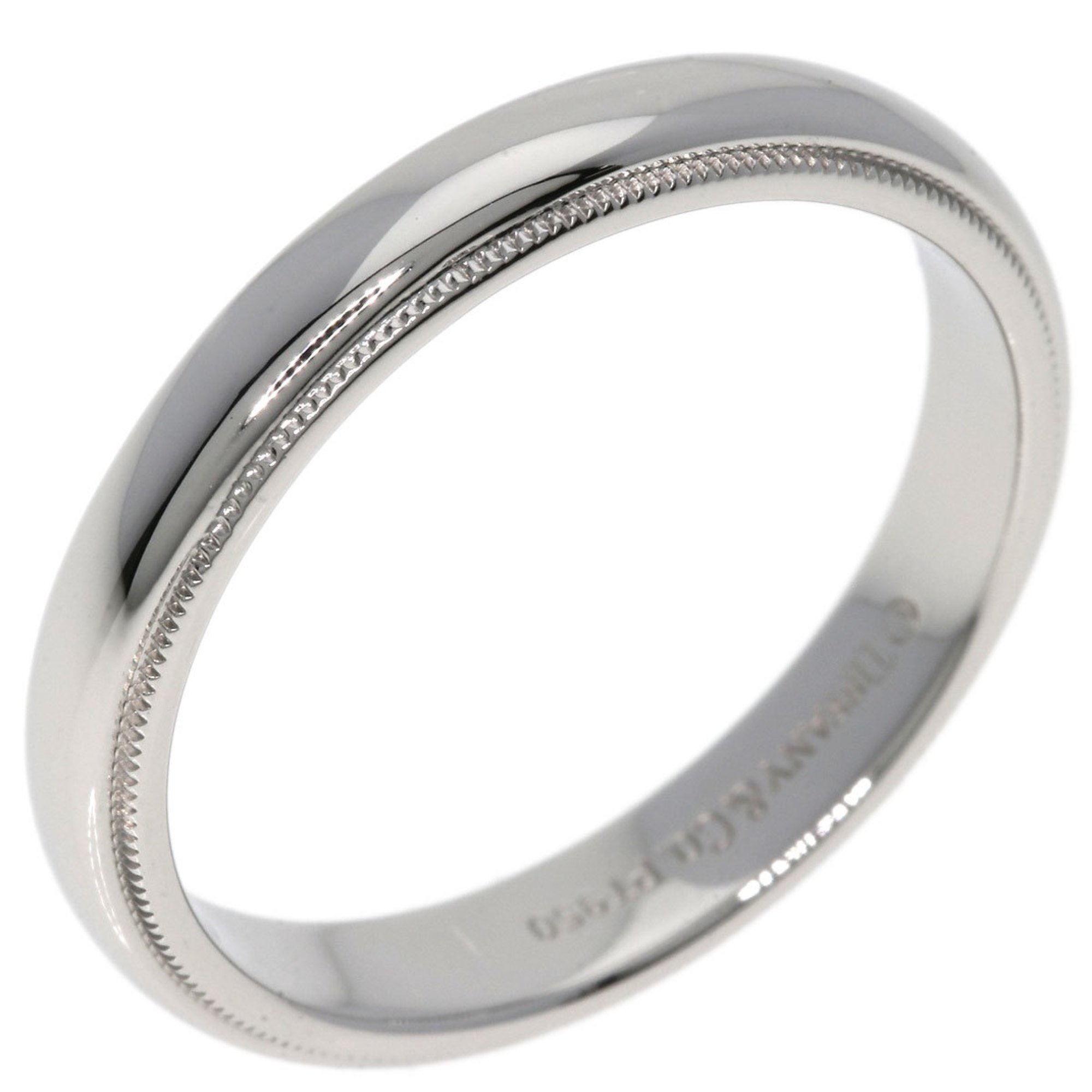 Tiffany Milgrain Ring, Platinum PT950, Men's, Women's, TIFFANY&Co.