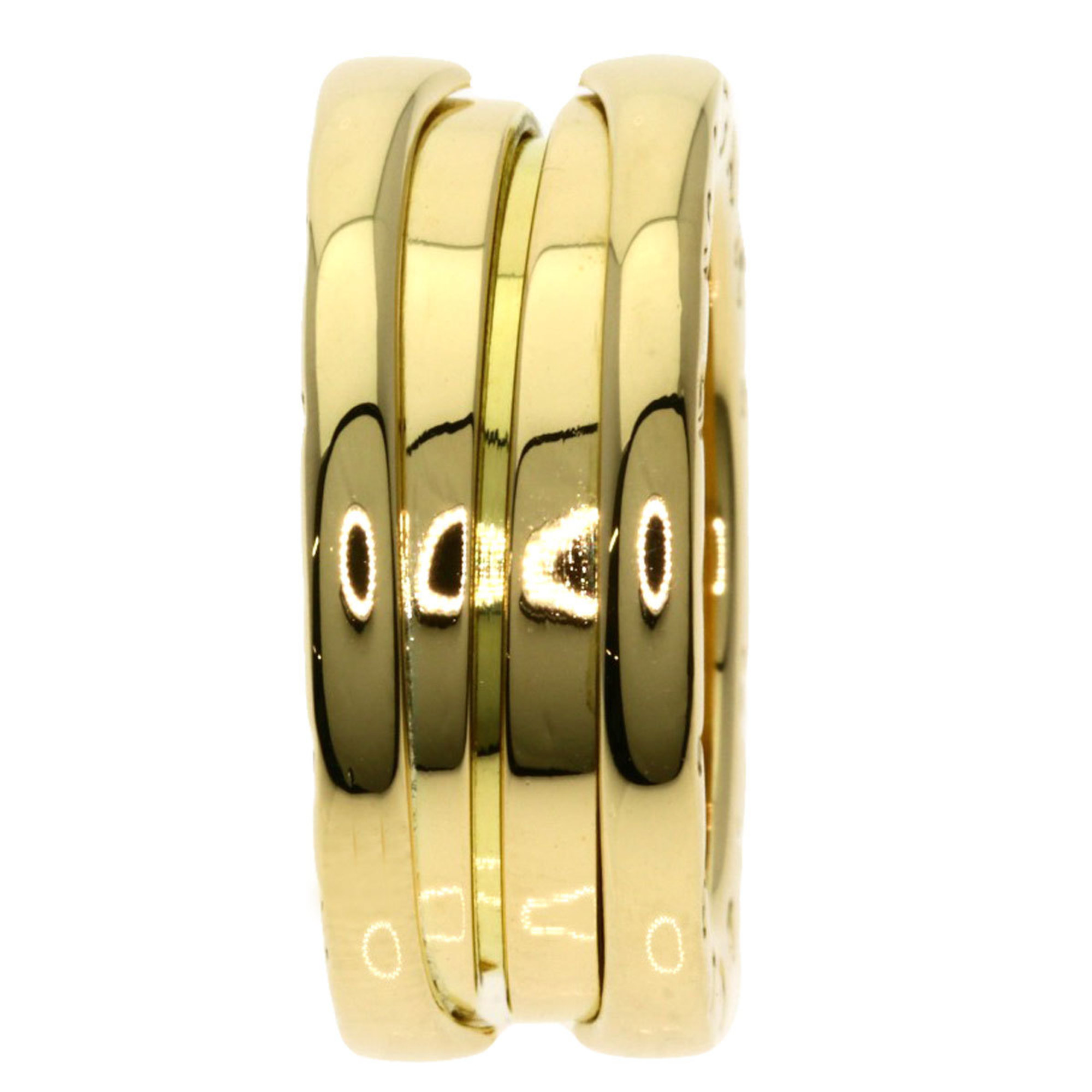 BVLGARI B-zero1 B-zero One 2-band #48 Ring, K18 Yellow Gold, Women's