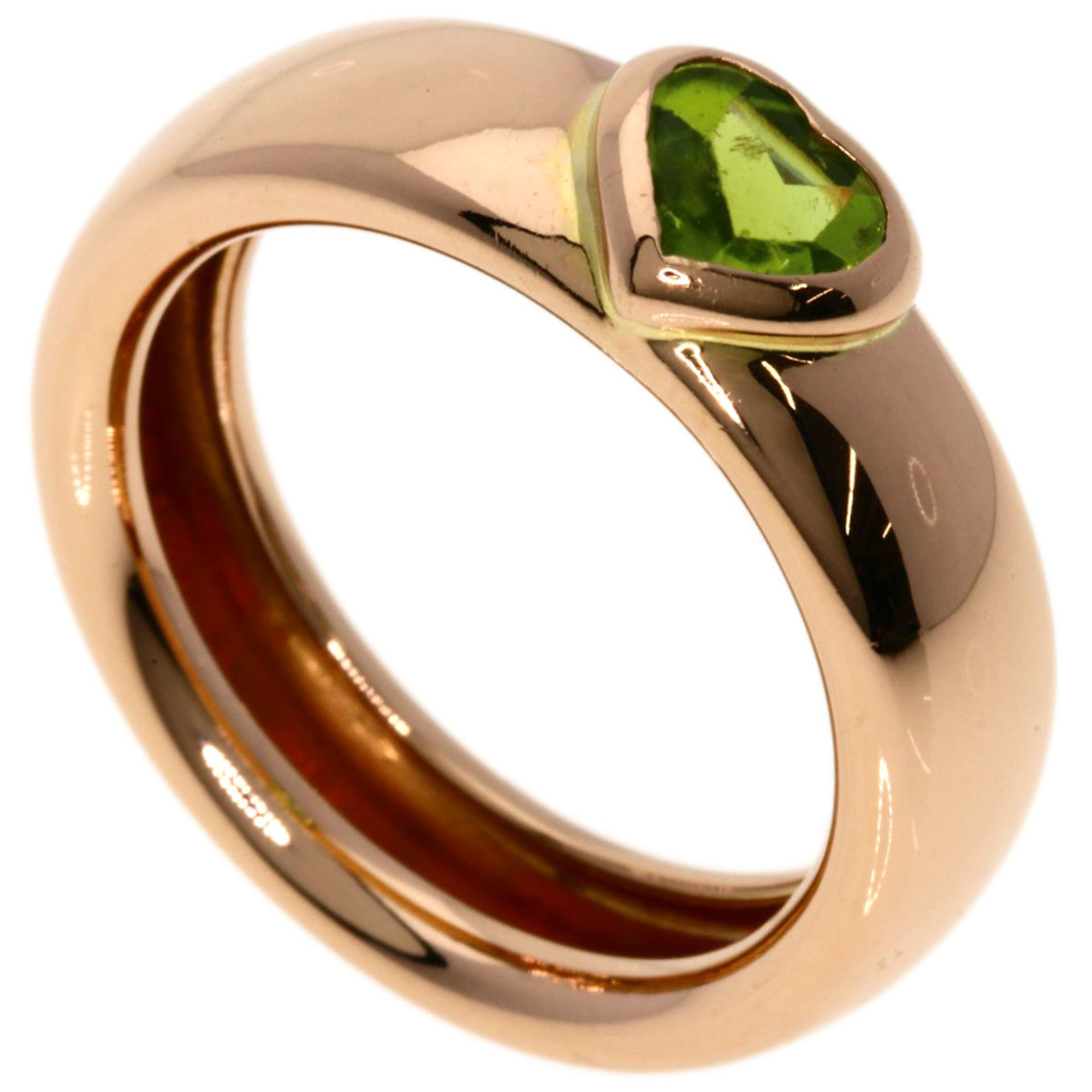 Tiffany & Co. Friendship Peridot Ring, 18K Pink Gold, Women's, TIFFANY