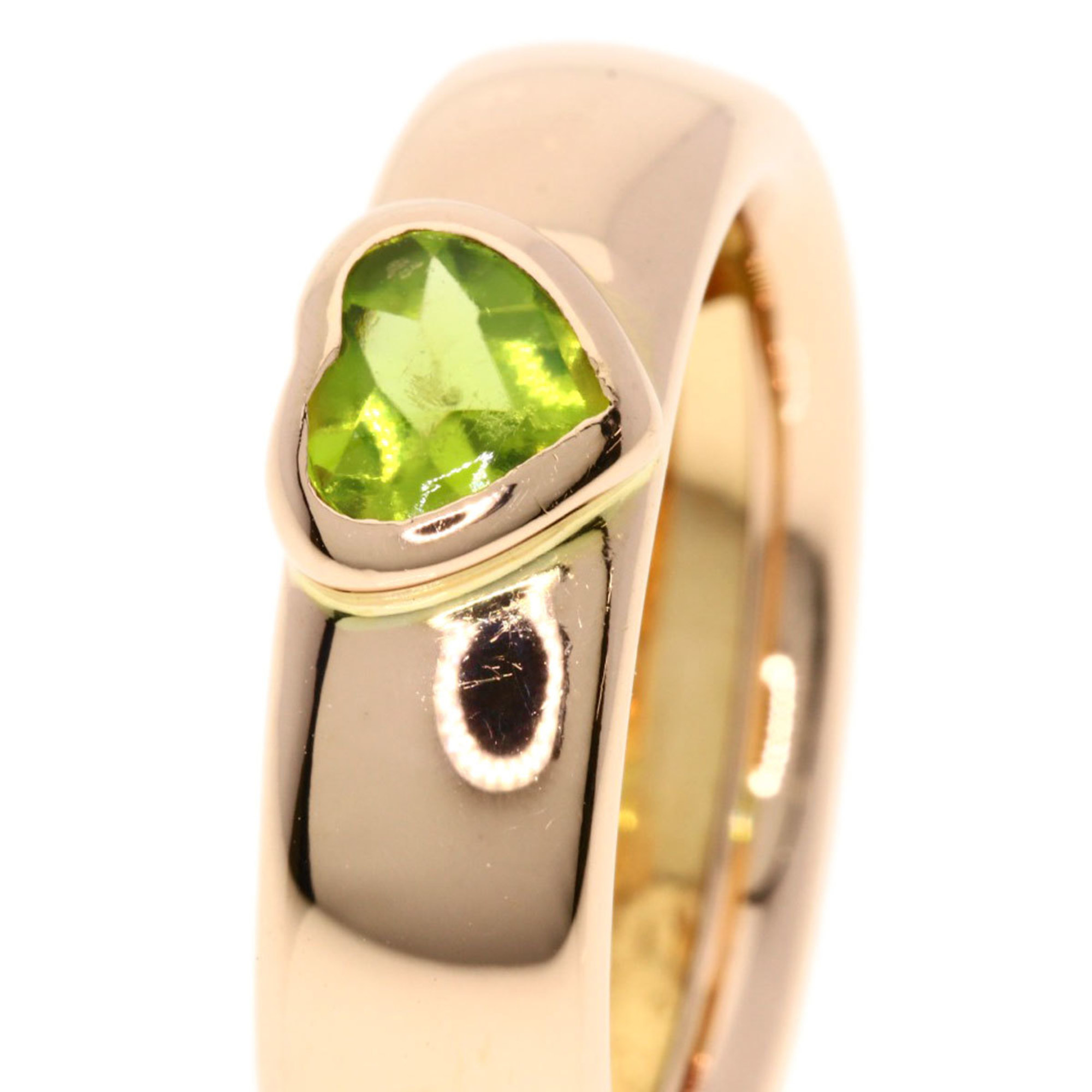 Tiffany & Co. Friendship Peridot Ring, 18K Pink Gold, Women's, TIFFANY