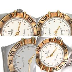 OMEGA Constellation Flat Bezel Watch Stainless Steel Two-tone Ladies