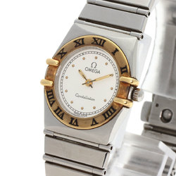 OMEGA Constellation Flat Bezel Watch Stainless Steel Two-tone Ladies