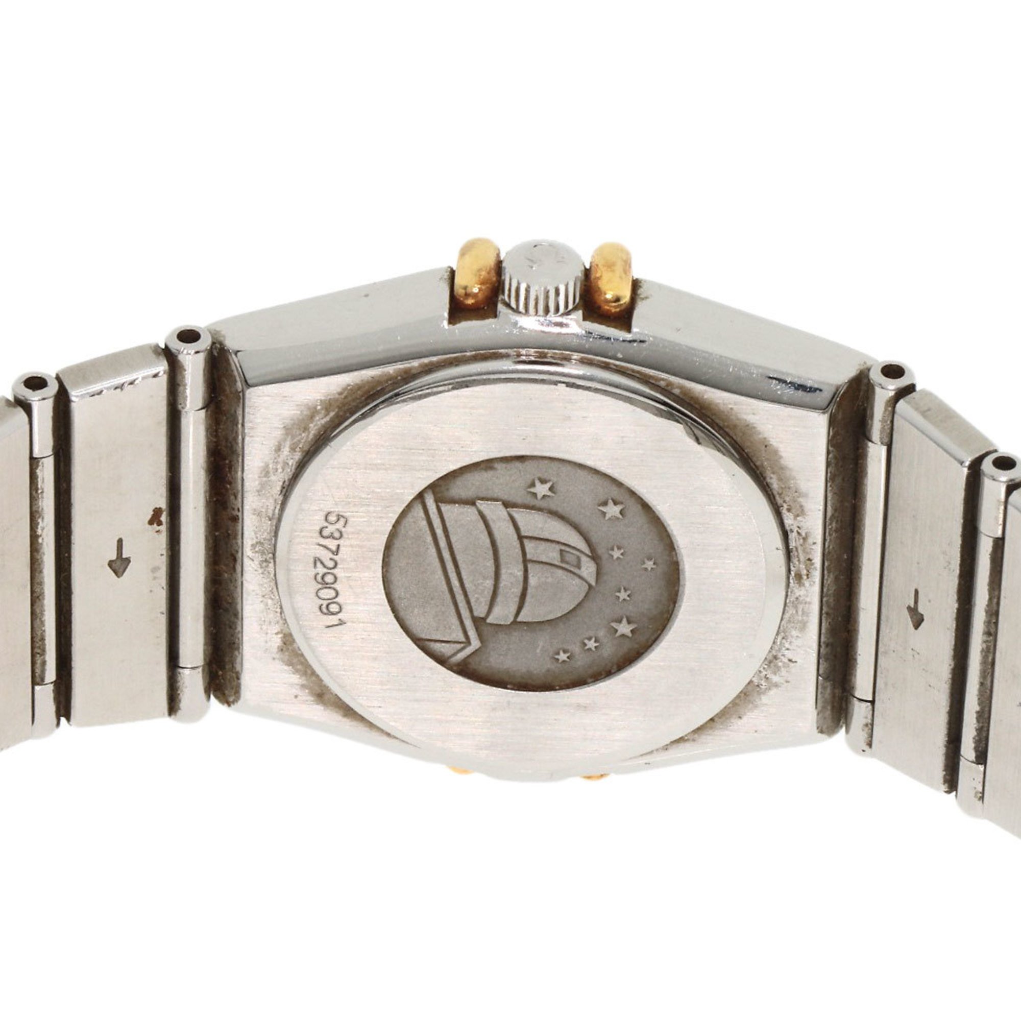 OMEGA Constellation Flat Bezel Watch Stainless Steel Two-tone Ladies