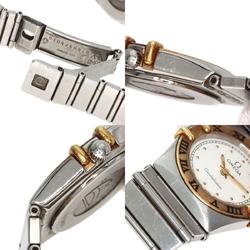 OMEGA Constellation Flat Bezel Watch Stainless Steel Two-tone Ladies