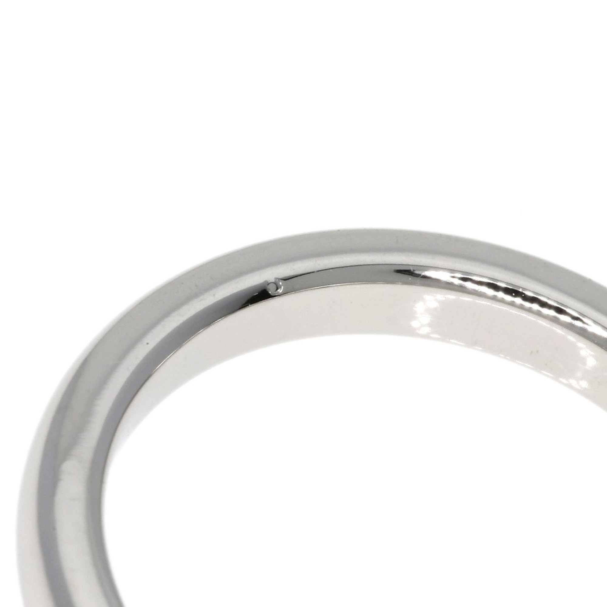 Tiffany Stacking Band 1P Diamond Ring, Platinum PT950, Women's, TIFFANY&Co.