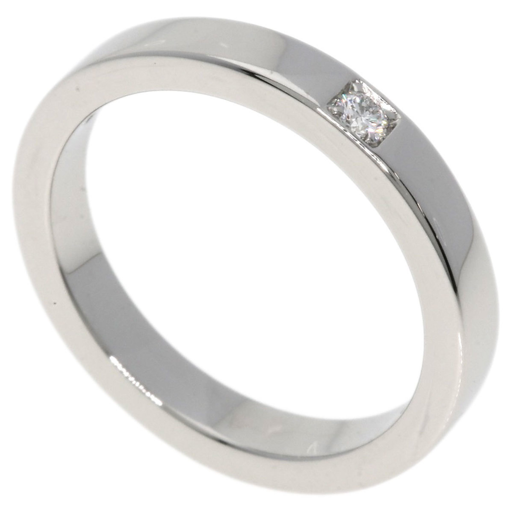 BVLGARI Corona 1P Diamond Ring, Platinum PT950, Women's